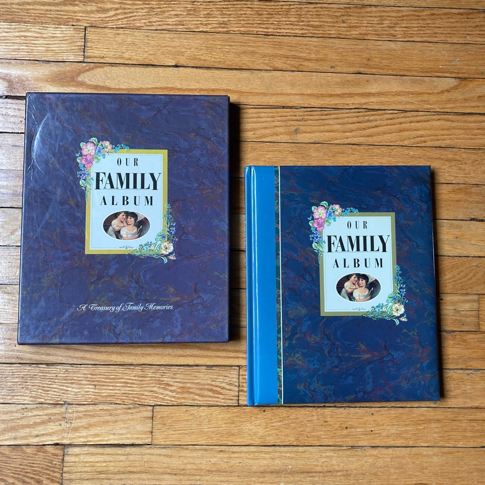 Vintage Family Album Blue